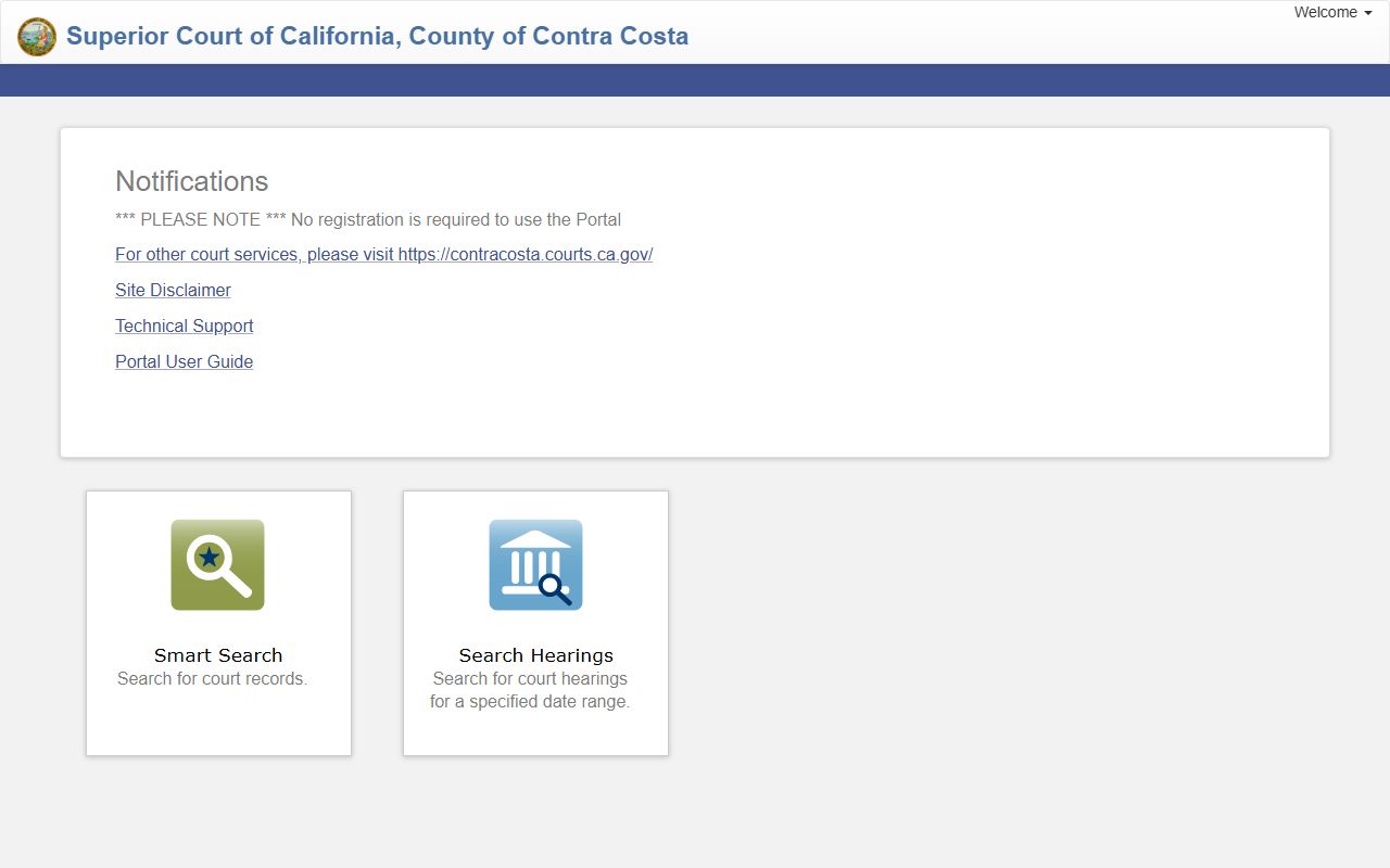 Richmond criminal court records Contra Costa County Odyssey portal search